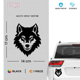 Wild Spirit Wolf Sticker for Adventure Seekers